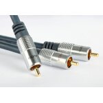 Y-Chinch Subwooferkabel Goldkabel PHC, 5m, 1x RCA auf 2x RCA, OFC, NEU