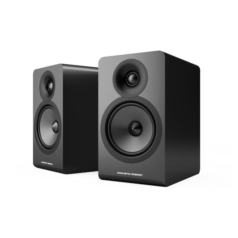 Regallautsprecher AcousticEnergy, AE100²,1 Paar,120W,Kompakt,schwarz,2-Wege, NEU