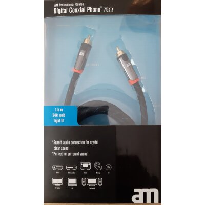 Audiokabel Digital Koaxial, AM Denmark, Phono...