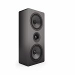 On-Wall Lautsprecher, 120 W flach Heimkino, schwarz, Acoustic Energy, AE105 NEU