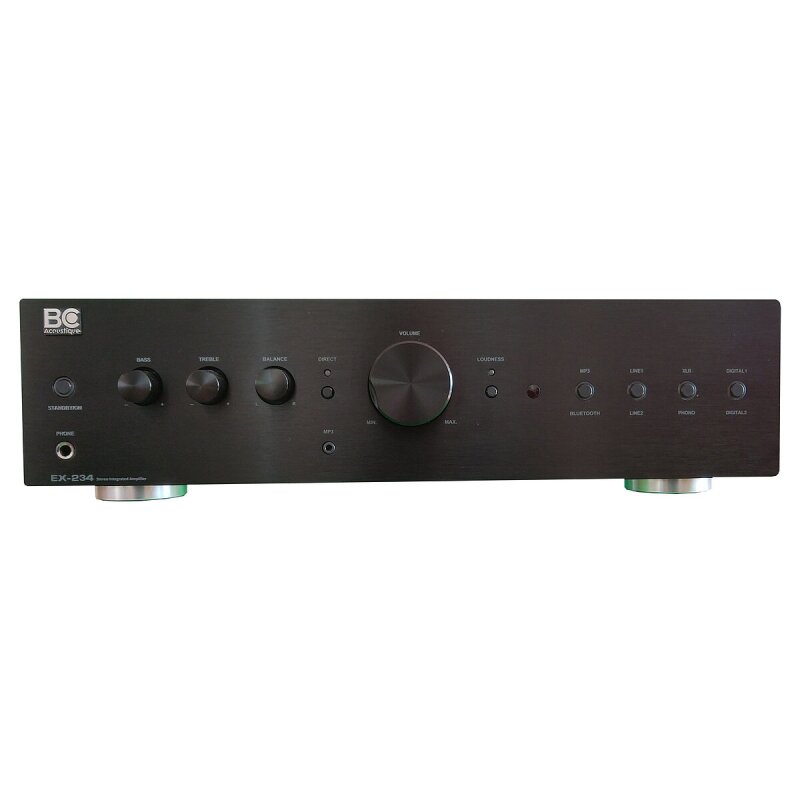 Bluetooth Audio Verstärker, Phono MM, DAC, BC Acoustique EX-234, Schwarz, NEU