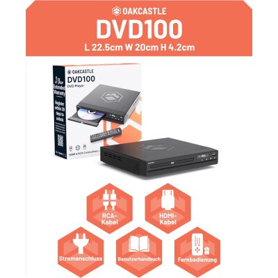 DVD-Player,Region Free, HDMI + RCA,CD,USB,...