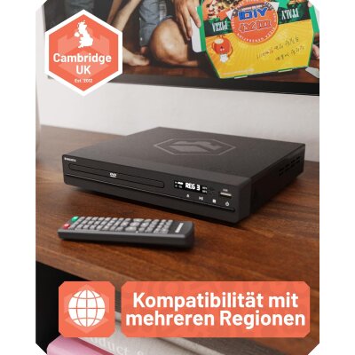 DVD-Player,Region Free,HDMI RCA,CD,USB,Fernbe.,Oakcastle...