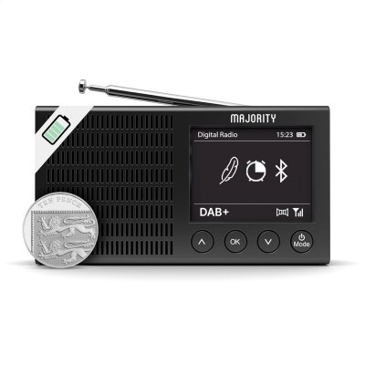 Akkuradio DAB+ UKW, BT, Farbdisplay, Kopfhörer,...
