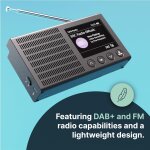 Akkuradio DAB+ UKW, BT, Farbdisplay, Kopfhörer, Majority Eddington,GEPRÜFT GUT