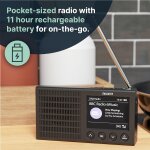 Akkuradio DAB+ UKW, BT, Farbdisplay, Kopfhörer, Majority Eddington,GEPRÜFT GUT