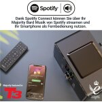 WLAN Internet-Radio, Küchenradio,DAB, BT,2.1, Majority Bard,schwarz,GEPRÜFT- GUT