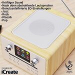 CD Internetradio. DAB+, BT, Fernbedienung, Majority Homerton 2, Oak, WIE NEU