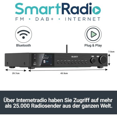 DAB+ Stereo-Radio mit Bluetooth, USB-MP3, Fitzwilliam 3,...