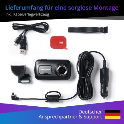 Dashcam 1440p GPS WiFi Alexa 3" Touchscreen 140° Kamera 522GW, GEPRÜFT