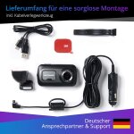 Dashcam 1440p GPS WiFi Alexa 3" Touchscreen 140° Kamera 522GW, GEPRÜFT
