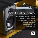 Q Acoustics Concept 30 Stereo Regallautsprecher Paar Weiss Hochglanz