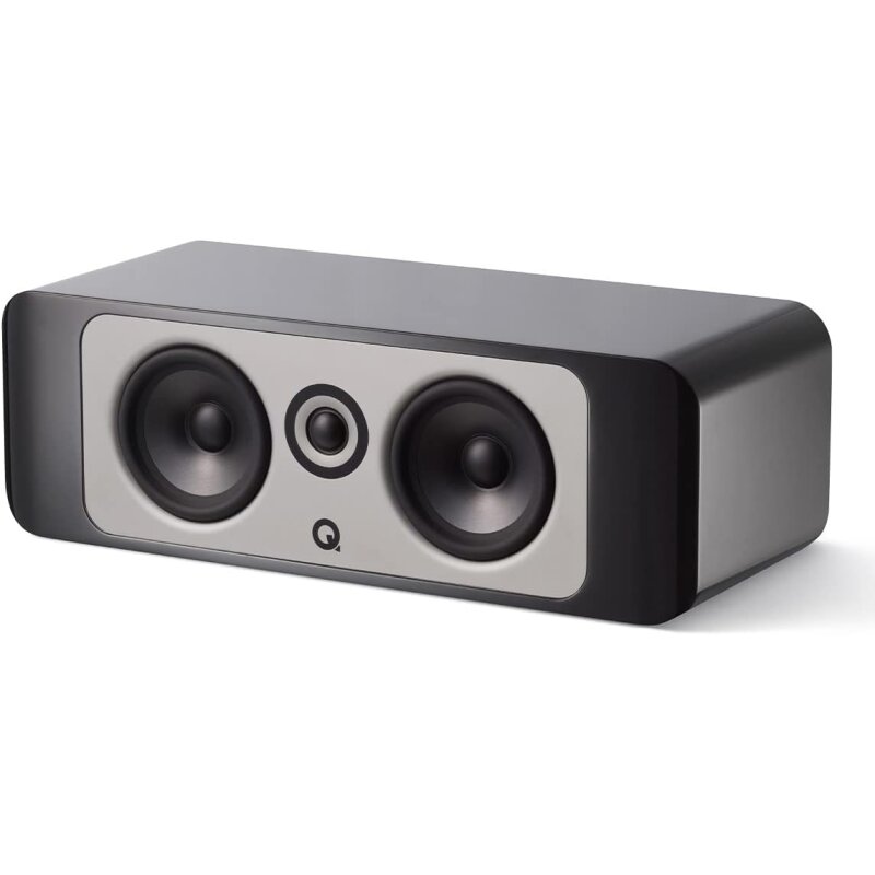 Q Acoustics Concept 90 Centerlautsprecher Schwarz Hochglanz