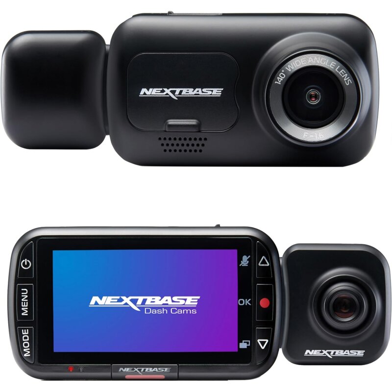 Dashcam Front- und Rear Kamera Bundle, 6,55 cm Display, NEXTBASE 222X, GEPRÜFT