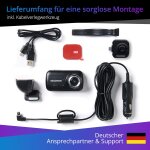 Dashcam Front- und Rear Kamera Bundle, 6,55 cm Display, NEXTBASE 222X, GEPRÜFT