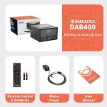 CD-Player Radio DAB+/FM, Bluetooth, USB/AUX-In, Dual-Alarm – Oakcastle DAB400, WIE NEU