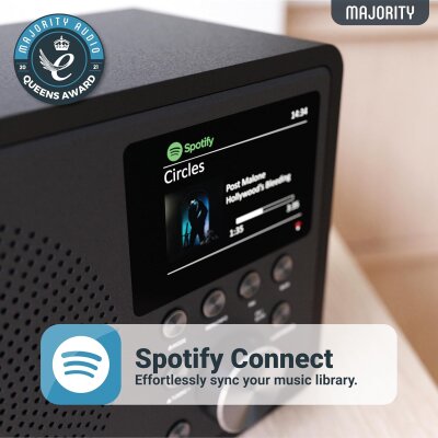 Internet Radio WLAN,Touro,DAB+,Streaming,Podcast,Farbdisplay, Majority, GEPRÜFT