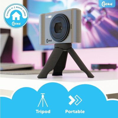 Digitalkamera 48MP 1080p Kinderkamera Set mit 32GB Stativ ClickID CAM20 WIE NEU