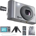 Digitalkamera 48MP 1080p FullHD Kamera Set mit 32GB Stativ ClickID CAM20 GEPRÜFT