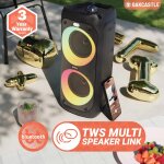 Partybox 80W, Bluetooth,LED, Karaoke, USB/SD, FM – Oakcastle PS200 GEPRÜFT - GUT