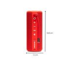 Bluetooth-Lautsprecher mit Akku, Spritzwasserschutz, Blaupunkt BT202 Rot NEU