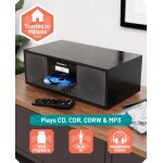 DAB+ CD Radio, Bluetooth, FM, USB,Fernbedienung, OAKCASTLE DAB500, GEPRÜFT - GUT
