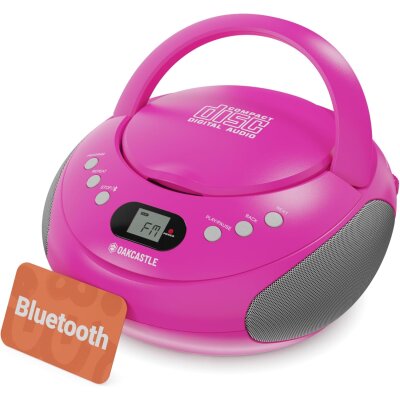 CD-Radio, BT, pink, einfache Bedienung, Oakcastle CD 250,...