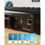 Soundbar für TV Geräte, HDMI ARC, Integ. Sub, BT, Majority NAGA60, GEPRÜFT - GUT