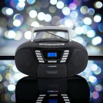 Kassettenradio, CD/MP3, BT, USB,AUX, Schwarz, Blaupunkt B120, GEPRÜFT - GUT
