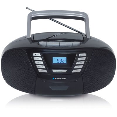 Kassettenradio, CD/MP3, BT, USB,AUX, Schwarz, Blaupunkt...