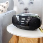 Kassettenradio, CD/MP3, BT, USB,AUX, Schwarz, Blaupunkt B120, GEPRÜFT - WIE NEU