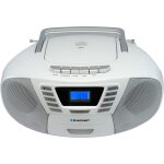 Kassettenspieler, CD/MP3, BT 4.2, USB,AUX,UKW, Weiss, Blaupunkt B120, WIE NEU