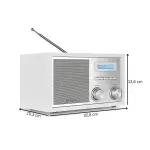 Radio Weiss, Nostalgie,Blaupunkt, Bluetooth, RXD180WH, GEPRÜFT - GUT