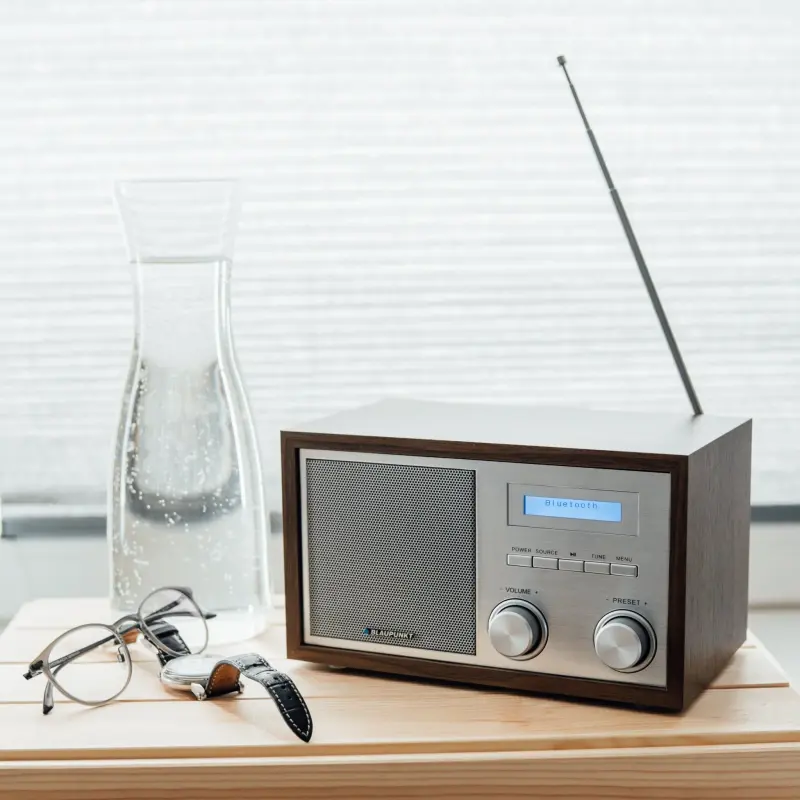 Radio mit Bluetooth,Retro-Walnuss-Optik, Nostalgie, Blaupunkt, RXD180WN, GEPRÜFT