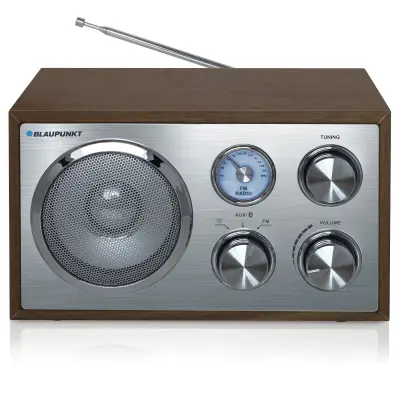 Radio wie Früher, Walnuss Alu Optik, UKW,...
