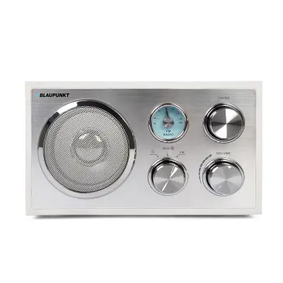 Radio,Weiß-Alu Retro, Bluetooth, UKW, AUX-IN, Blaupunkt RXN 180 WH,GEPRÜFT - GUT