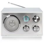 Radio,Weiß-Alu Retro, Bluetooth, UKW, AUX-IN, Blaupunkt RXN 180 WH,GEPRÜFT - GUT