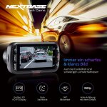 1080p Front & 720p Rear Dash-Cam, 140° Blickwinkel, Parkmodus, Nextbase 222XRZSD, WIE NEU