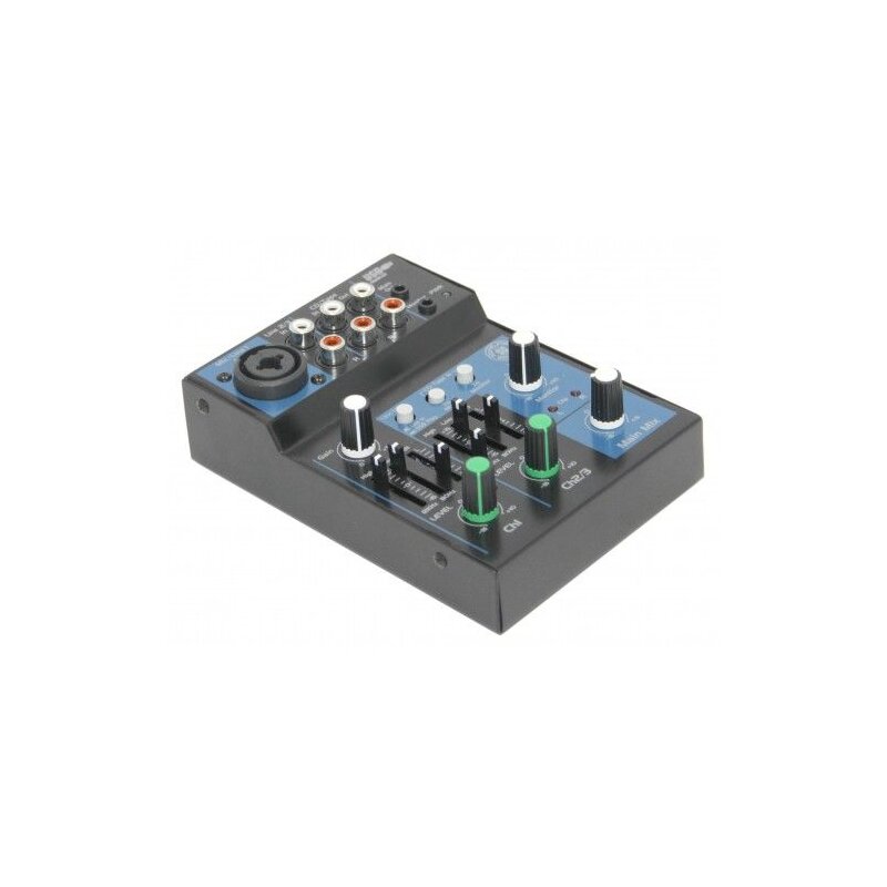 Table de mixage USB Bluetooth 3 canaux avec interface audio – Topp Pro MX3BT