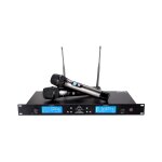 Dual UHF Funkmikrofonset mit EQ & Reichweite, Wharfedale Pro WF-300, WIE NEU