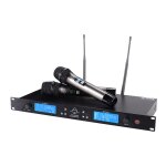 Dual UHF Funkmikrofonset mit EQ & Reichweite, Wharfedale Pro WF-300, WIE NEU