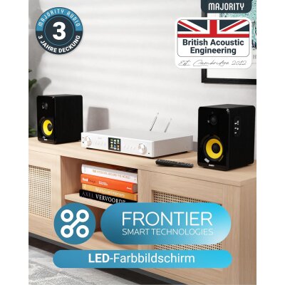 Tuner, DAB+/FM, Internet, Bluetooth, Silber Majority Fitzwilliam 2024, WIE NEU