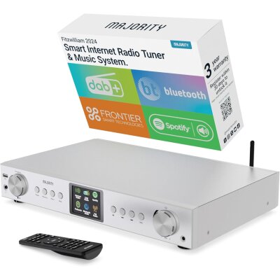 Tuner, DAB+/FM, Internet, Bluetooth, Silber, Majority...
