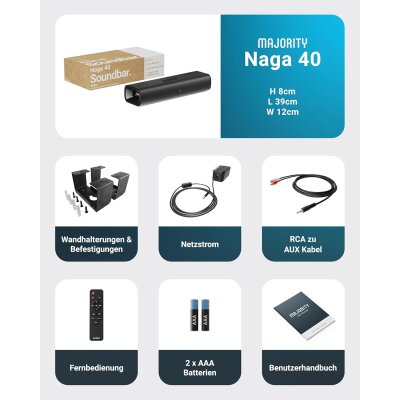 Soundbar für TV Geräte, HDMI ARC, BT, USB &...