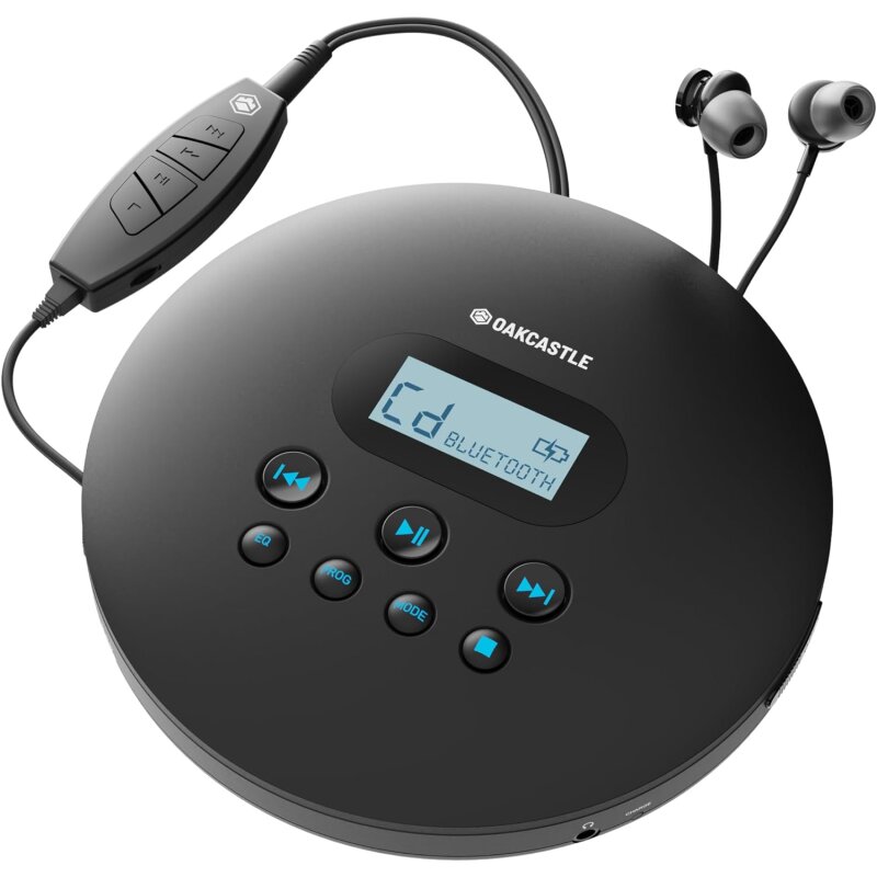 CD Player, Discman, Bluetooth, MP3 | Oakcastle CD100, tragbar, Schwarz, WIE NEU