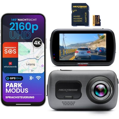 4K?Ultra?HD Dashcam mit GPS, Wi-Fi & Alexa?Notruf...
