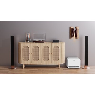 Aktiver Subwoofer, Wi-Fi 6E, Bluetooth 5.3, Kalibrierung, WiiM Sub Pro White, NEU