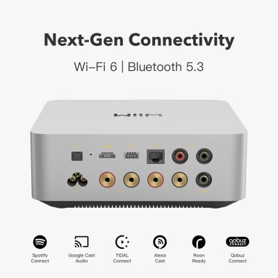 Streaming-Verstärker, 100 W/Ch, HDMI ARC, Space Grey, WiiM Amp Ultra, NEU