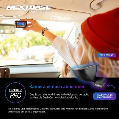 1080p Front/Rear Dash-Cam, Parking-Modus ,Nextbase NBDVR222XRWC, WIE NEU
