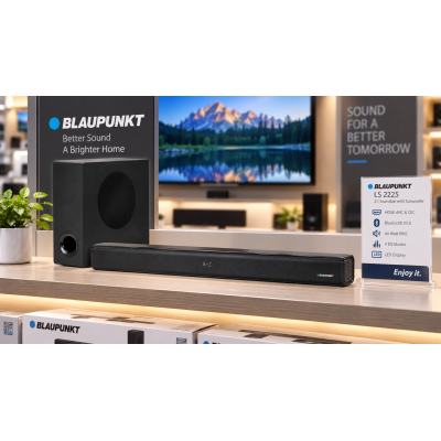 Soundbar Bluetooth, HDMI ARC, + Subwoofer 2.1,LS 2225,Blaupunkt,GEPRÜFT WIE NEU